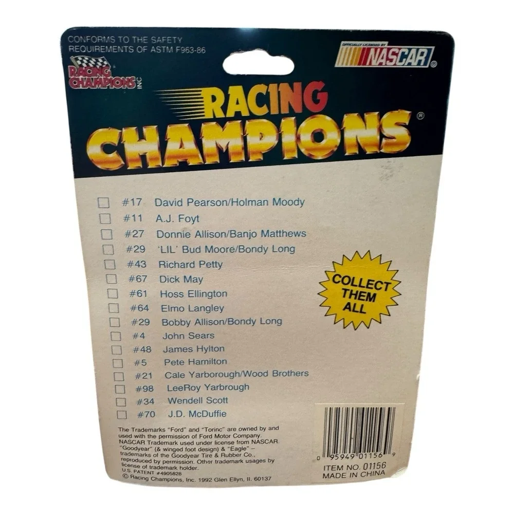 Elmo Langley Racing Champions 1992 #64‎ Ford Torino Cobra Talladega 1/64